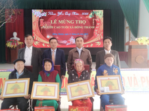 Xã Hồng Thành tổ chức Lễ mừng thọ  Người cao tuổi  dịp Khoa Yến  Quý  Mão 2023
