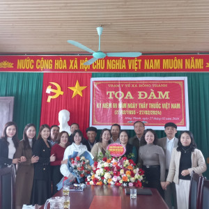 Đồng chí Trịnh Hữu Sâm - PCT.UBND xã dự tọa đàm kỷ niệm 69 năm ngày thầy thuốc Việt Nam